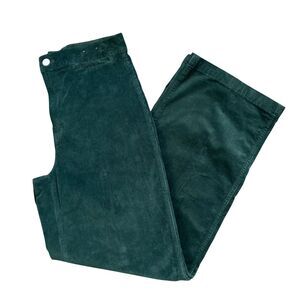 Madewell Emmett Wide Leg Corduroy Pants Forrest Green Women's Size 27